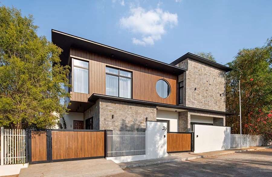 Minimalist Sliding Facade
